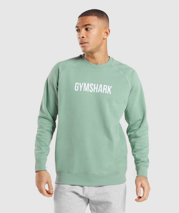 Panske Pulovre Gymshark Apollo Crew Modre | UD9624158